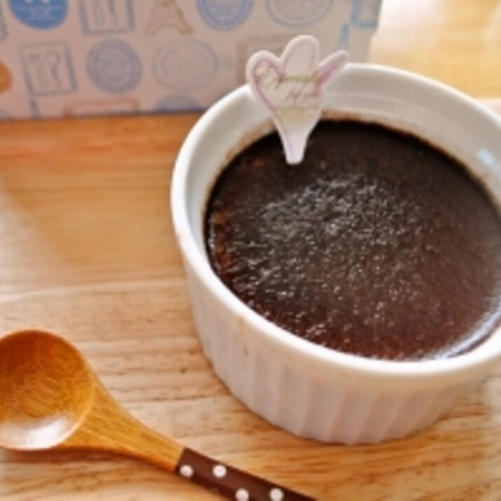 バレンタイン オーブンで作るココアプリン レシピ 作り方 By Carinacafe 楽天レシピ